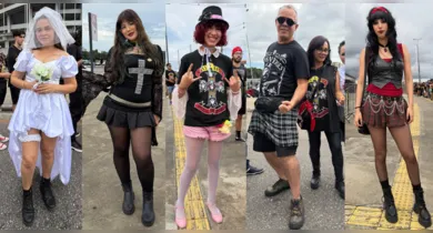 Imagem ilustrativa da notícia: Looks roubam a cena no show do Guns N’ Roses em Belém; veja!