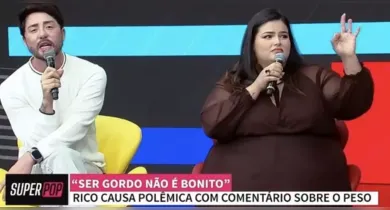 Imagem ilustrativa da notícia: Rico e influencer plus size trocam farpas: “Nem cabe na cadeira”