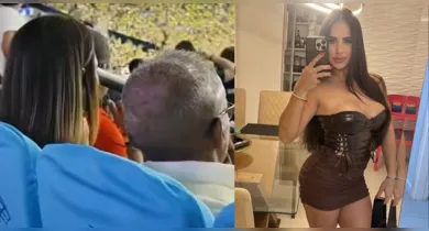 Imagem ilustrativa da notícia: Romário assiste a jogo do Brasil com antigo affair e atual chora em festa