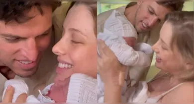 Imagem ilustrativa da notícia: VÍDEO: nasce o primeiro filho de Amaury Nunes e Gabriela Buraick