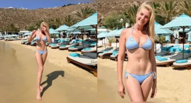 Imagem ilustrativa da notícia: Ana Hickmann encanta ao surgir de biquíni durante férias na Grécia