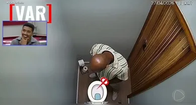 Imagem ilustrativa da notícia: VAR expõe participante urinando fora do vaso em reality da Record