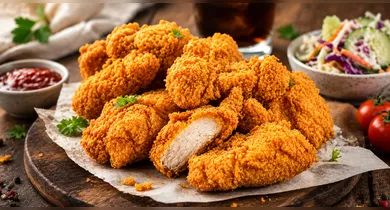 Imagem ilustrativa da notícia: Parece frito, mas é frango empanado crocante feito na Airfryer