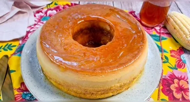 Imagem ilustrativa da notícia: Bolo Pudim de Milho une sabor, textura e criatividade