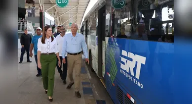 Imagem ilustrativa da notícia: Governadora vistoria BRT Metropolitano que recebe 40 mil pessoas por dia