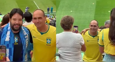 Imagem ilustrativa da notícia: Eduardo Bolsonaro aparece em área VIP na Copa de 2026