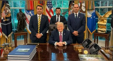 Imagem ilustrativa da notícia: Trump elogiou Lula durante reunião com Flávio Bolsonaro