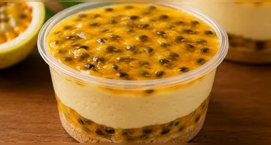 Imagem ilustrativa da notícia: Mousse de maracujá no pote: sobremesa cremosa e refrescante