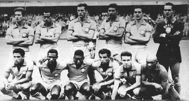 Imagem ilustrativa da notícia: Brasil conquista a primeira Copa com show de Pelé em 1958