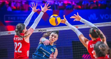 Imagem ilustrativa da notícia: Brasil perde para a Turquia e amarga o 5º vice na Liga das Nações