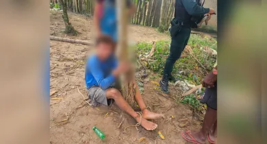 Imagem ilustrativa da notícia: Jovem é preso após ameaçar a mãe com arma na zona rural
