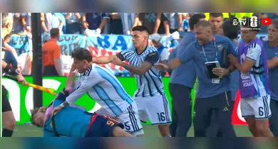 Imagem ilustrativa da notícia: Leandro Paredes bate em Gavi após vitória da Espanha contra a Argentina