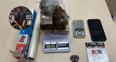 Imagem ilustrativa da notícia: Operação da CIME apreende quase 1 kg de maconha e prende suspeito