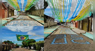 Imagem ilustrativa da notícia: Bairros de Conceição do Araguaia pintam as ruas de verde e amarelo