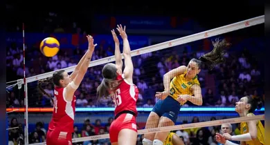 Imagem ilustrativa da notícia: Brasil vence Polônia e se classifica para a fase final da VNL