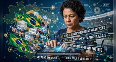 Imagem ilustrativa da notícia: Especialistas estão preocupados com as eleições por causa da IA