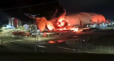 Imagem ilustrativa da notícia: Incêndio atinge Circo do Tirulipa na Arena das Dunas em Natal