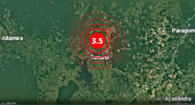 Imagem ilustrativa da notícia: Rede Sismográfica confirma 3 tremores de terra em Tucuruí nesta quinta (11)