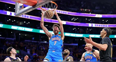 Imagem ilustrativa da notícia: OKC varre os Lakers e vai à final; Cavs empata série no Leste