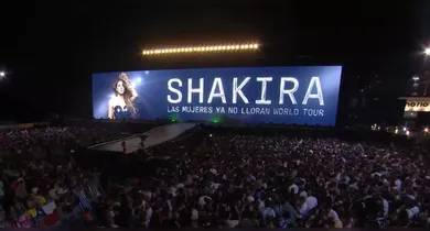 Imagem ilustrativa da notícia: Shakira atrasa mais que Madonna e Lady Gaga em show no Rio