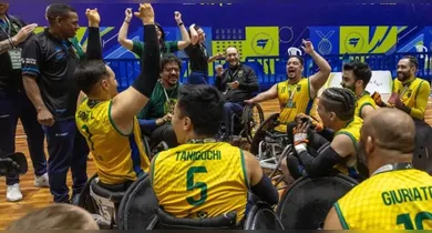 Imagem ilustrativa da notícia: Brasil é campeão do World Challenge de Rúgbi em cadeira de rodas