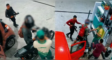 Imagem ilustrativa da notícia: Bandidos usam fuzis para assaltar posto de gasolina em Marituba