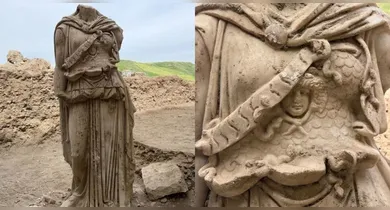 Imagem ilustrativa da notícia: Estátua de Atena é achada em sítio arqueológico na Turquia