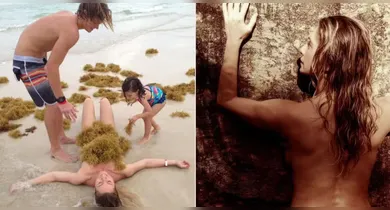 Imagem ilustrativa da notícia: Leticia Spiller posta foto nua enquanto curte feriado