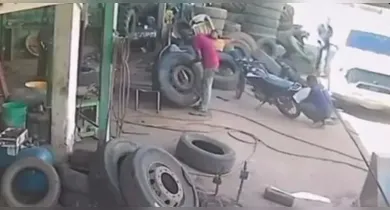 Imagem ilustrativa da notícia: Pneu explode e fere borracheiro em Eldorado dos Carajás