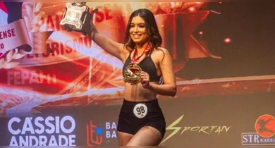 Imagem ilustrativa da notícia: Modelo paraense vence duas categorias em estreia no fisiculturismo 