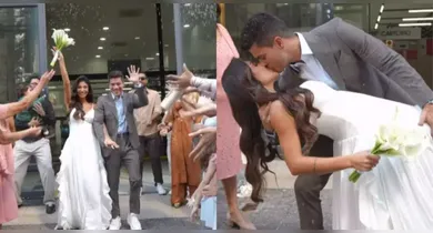 Imagem ilustrativa da notícia: Ex-BBB Arthur Aguiar e Jheny Santucci se casam em cerimônia em cartório