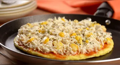Imagem ilustrativa da notícia: Conheça a melhor receita de pizza de frigideira sem glúten do TikTok