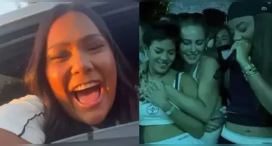 Imagem ilustrativa da notícia: Chayany se emociona em festa de Ludmilla com Paolla Oliveira