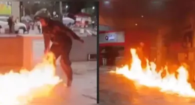 Imagem ilustrativa da notícia: Homem incendeia posto após alegar ter recebido gasolina adulterada