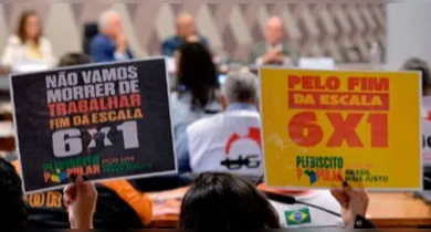 Imagem ilustrativa da notícia: Fim da escala 6x1 enfrenta obstáculos para avançar antes das eleições