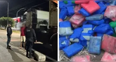 Imagem ilustrativa da notícia: Quase meia tonelada de maconha é apreendida em caminhão na BR-153