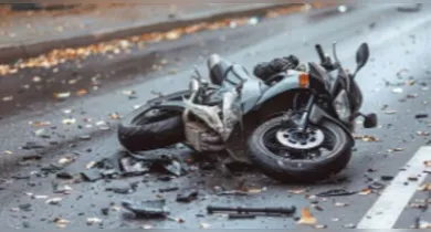 Imagem ilustrativa da notícia: Motociclista morre ao cair e ser perfurado por punhal no bolso