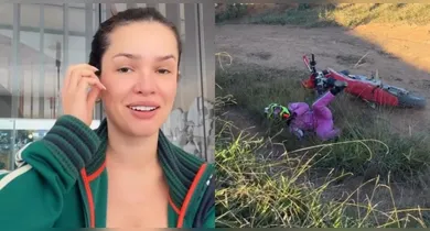 Imagem ilustrativa da notícia: "Levei um estouro", diz Juliette depois de nova queda de moto
