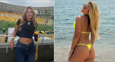 Imagem ilustrativa da notícia: Loira e sarada: irmã de Casemiro vira musa da Copa; veja fotos