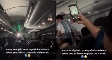 Imagem ilustrativa da notícia: Piloto faz pegadinha e passageiros argentinos comemoram título da Copa
