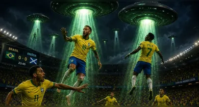 Imagem ilustrativa da notícia: 'Invasão alienígena' durante jogo do Brasil? Previsão rende memes na web