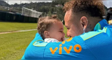 Imagem ilustrativa da notícia: Neymar celebra 1 ano da filha Mel durante a Copa do Mundo