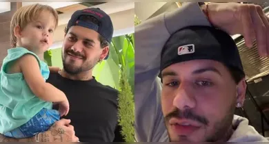 Imagem ilustrativa da notícia: Após vídeo com filho de 1 ano falando palavrão, Zé Felipe se desculpa com o público