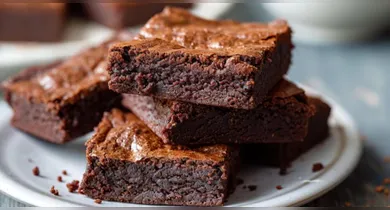 Imagem ilustrativa da notícia: Brownie de chocolate na Air Fryer pronto em minutos