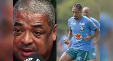 Imagem ilustrativa da notícia: Primo de Raphinha rebate após Vampeta expor "crise financeira" do atacante da Seleção