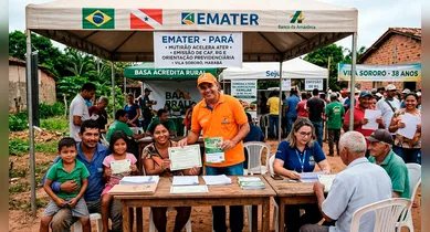 Imagem ilustrativa da notícia: Mutirão da Emater leva crédito e cidadania à zona rural de Marabá
