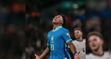 Imagem ilustrativa da notícia: Endrick celebra convocação para a sua primeira Copa do Mundo