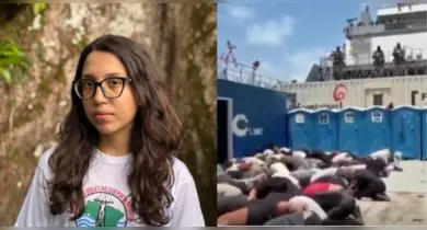 Imagem ilustrativa da notícia: Tripulantes da flotilha rumo a Gaza sofrem violência de militares de Israel