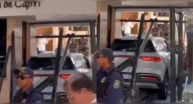 Imagem ilustrativa da notícia: Motorista perde controle e invade edifício em São Brás