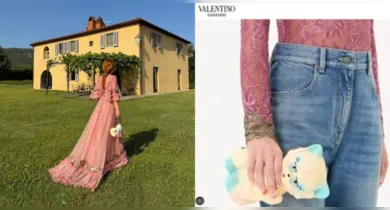 Imagem ilustrativa da notícia: Marina Ruy Barbosa atrai atenção ao usar bolsa "infantil" de R$ 30 mil em casamento